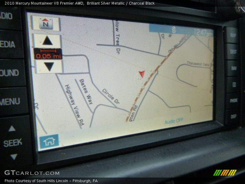 Navigation of 2010 Mountaineer V8 Premier AWD