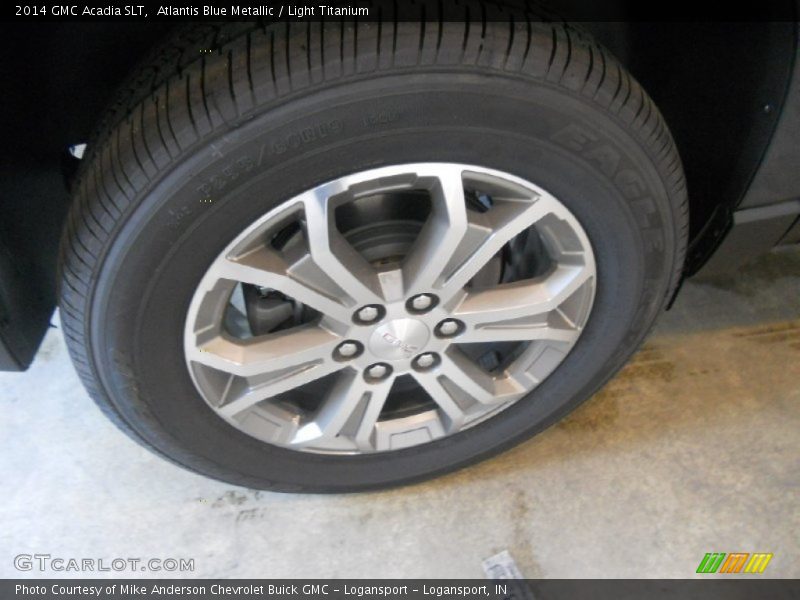 Atlantis Blue Metallic / Light Titanium 2014 GMC Acadia SLT