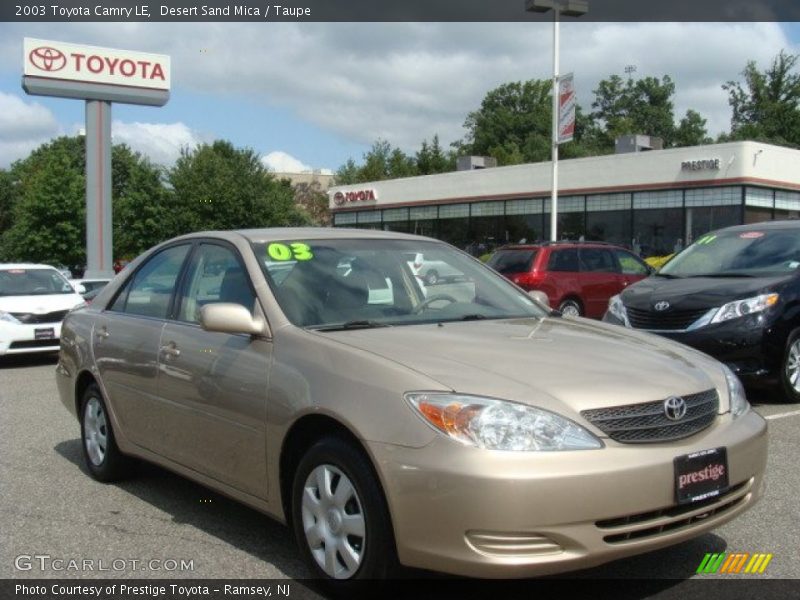 Desert Sand Mica / Taupe 2003 Toyota Camry LE