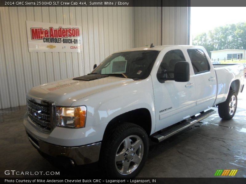 Summit White / Ebony 2014 GMC Sierra 2500HD SLT Crew Cab 4x4