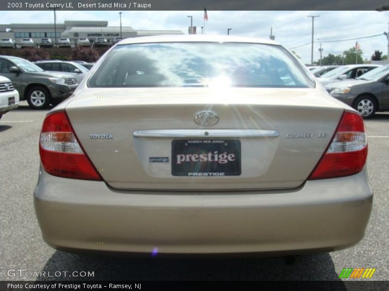 Desert Sand Mica / Taupe 2003 Toyota Camry LE