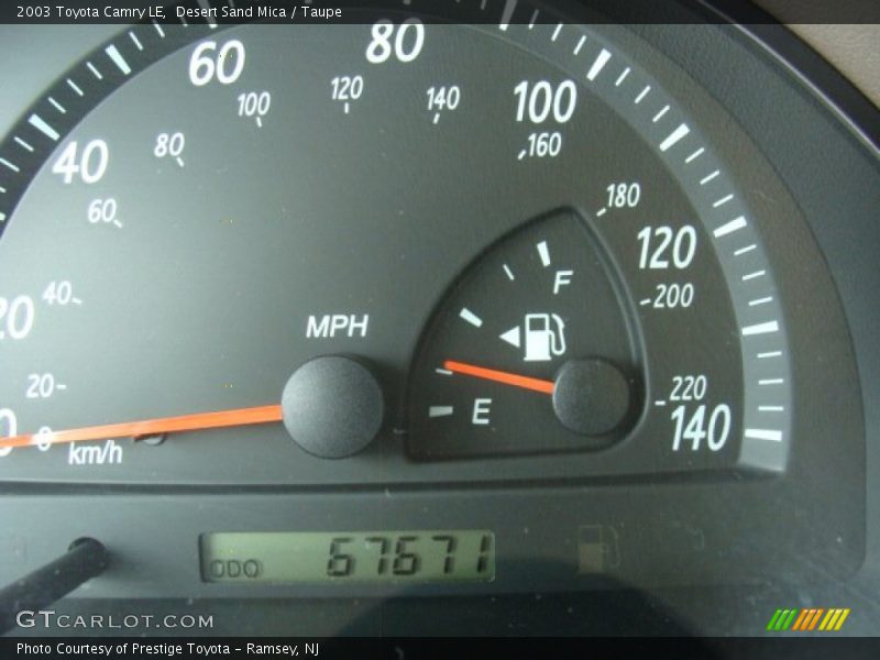 Desert Sand Mica / Taupe 2003 Toyota Camry LE