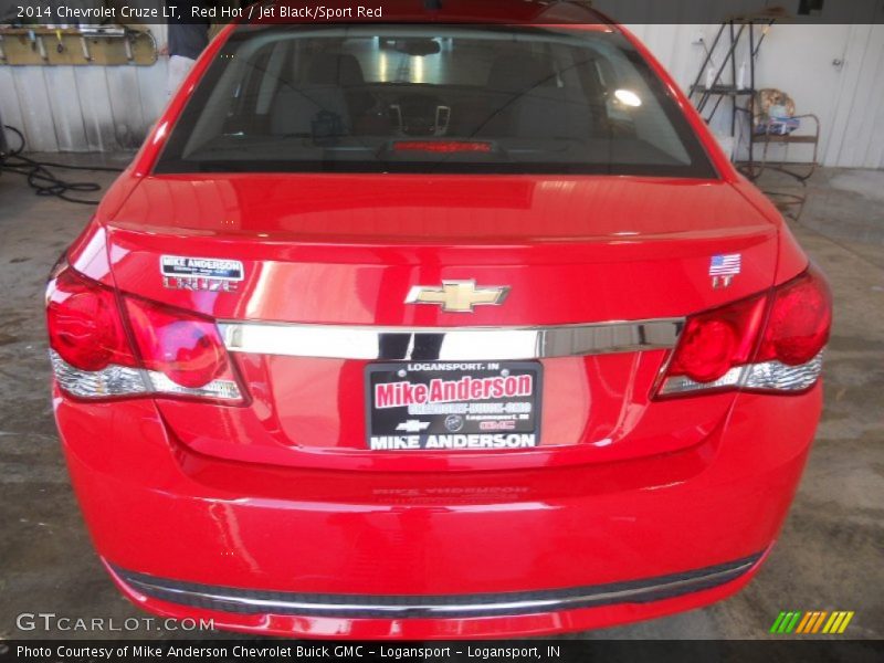 Red Hot / Jet Black/Sport Red 2014 Chevrolet Cruze LT