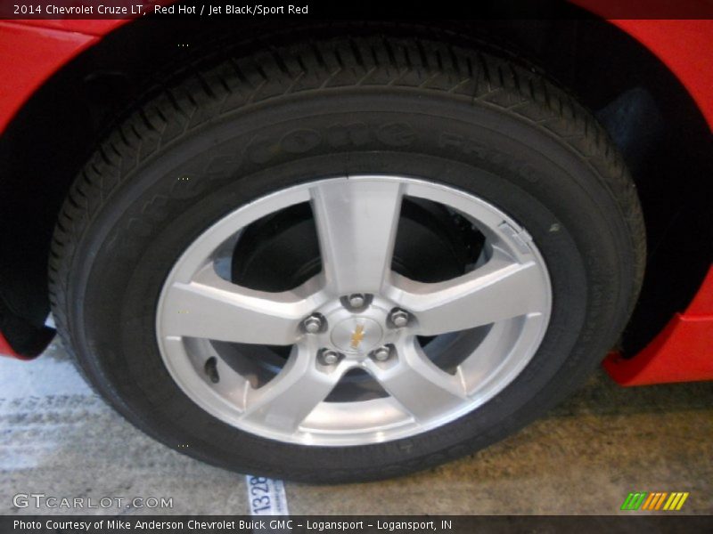 Red Hot / Jet Black/Sport Red 2014 Chevrolet Cruze LT