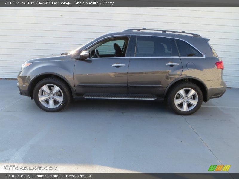 Grigio Metallic / Ebony 2012 Acura MDX SH-AWD Technology