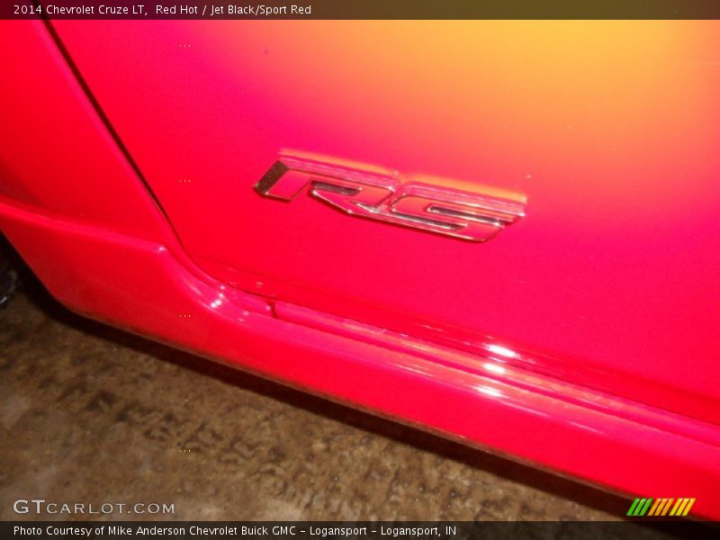 Red Hot / Jet Black/Sport Red 2014 Chevrolet Cruze LT
