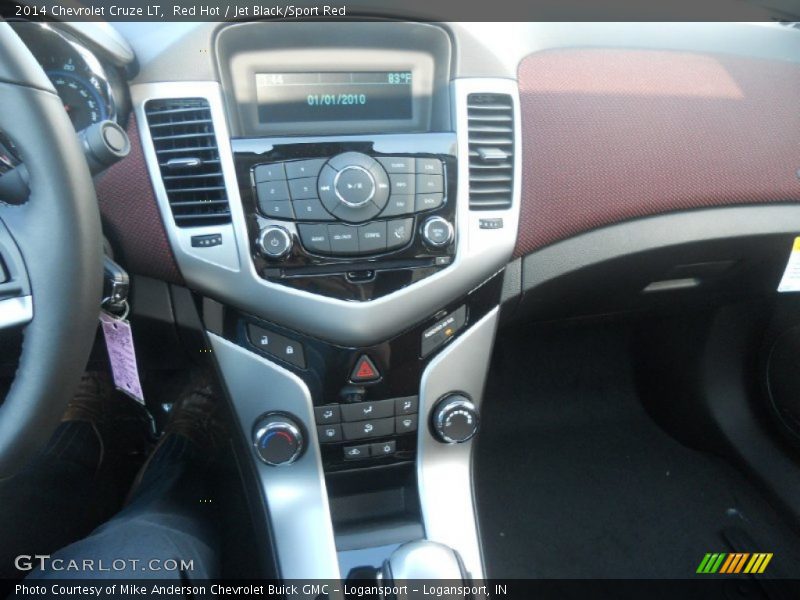 Red Hot / Jet Black/Sport Red 2014 Chevrolet Cruze LT