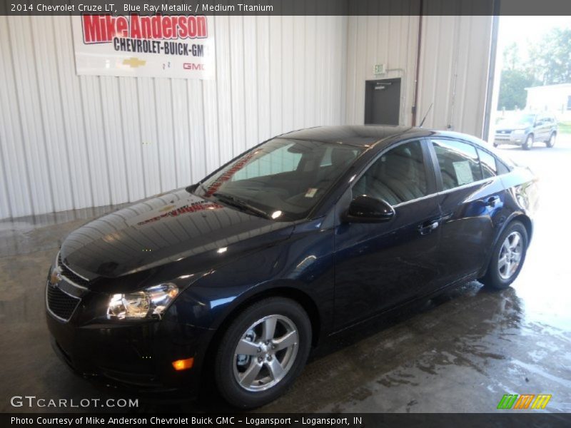 Blue Ray Metallic / Medium Titanium 2014 Chevrolet Cruze LT