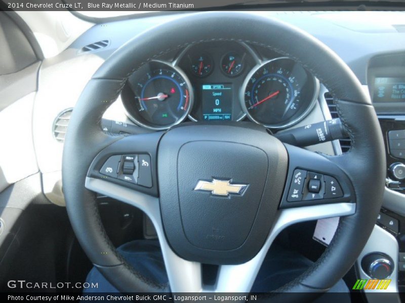 Blue Ray Metallic / Medium Titanium 2014 Chevrolet Cruze LT