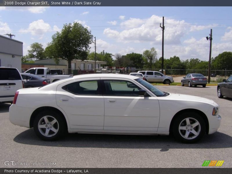 Stone White / Dark Slate Gray 2008 Dodge Charger SXT