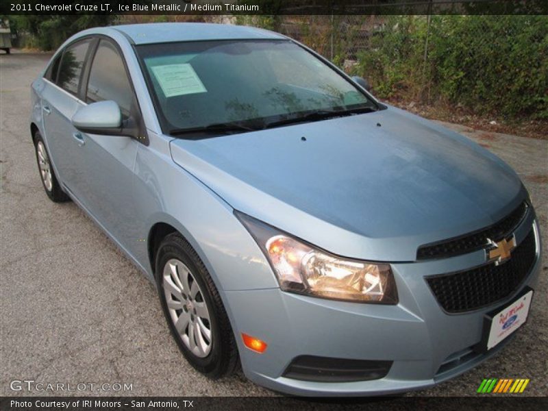 Ice Blue Metallic / Medium Titanium 2011 Chevrolet Cruze LT