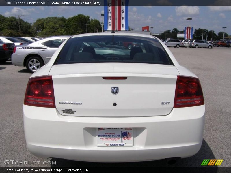Stone White / Dark Slate Gray 2008 Dodge Charger SXT