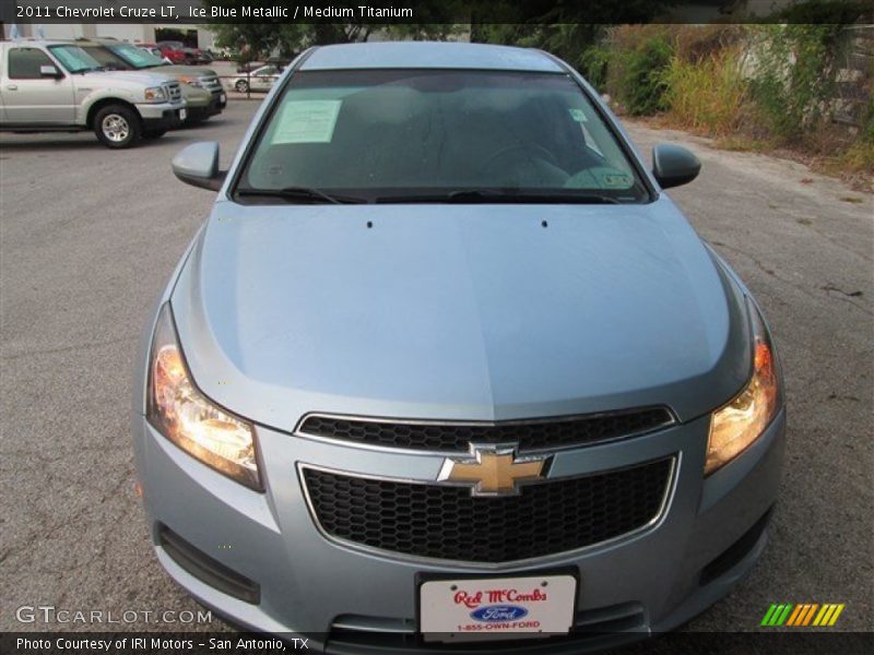 Ice Blue Metallic / Medium Titanium 2011 Chevrolet Cruze LT