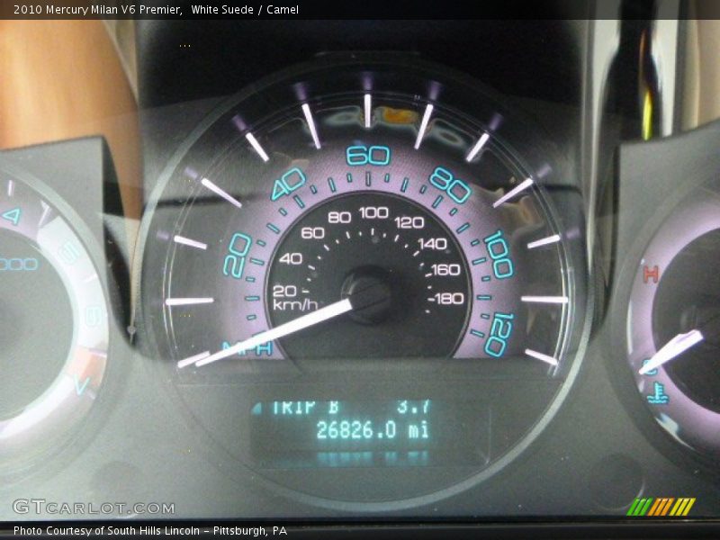 White Suede / Camel 2010 Mercury Milan V6 Premier