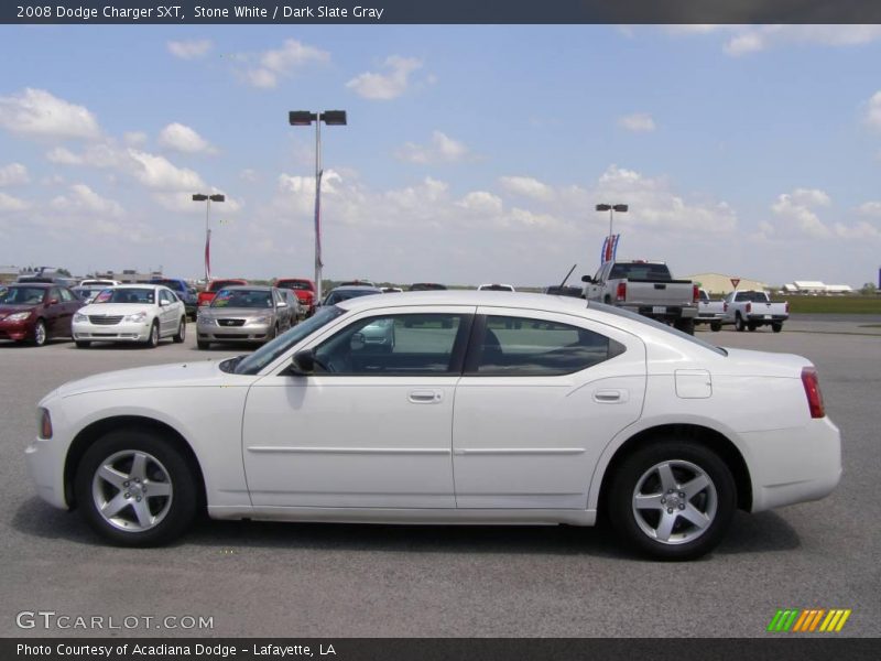 Stone White / Dark Slate Gray 2008 Dodge Charger SXT