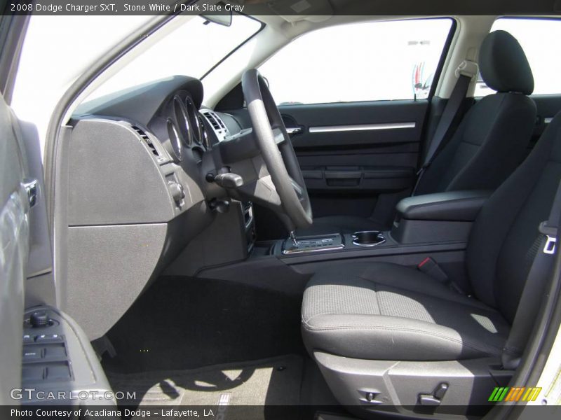Stone White / Dark Slate Gray 2008 Dodge Charger SXT