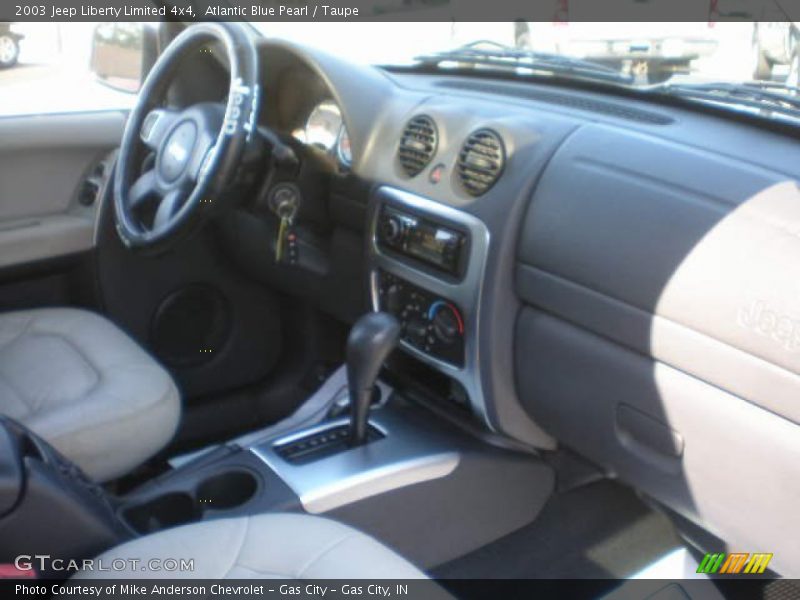 Atlantic Blue Pearl / Taupe 2003 Jeep Liberty Limited 4x4