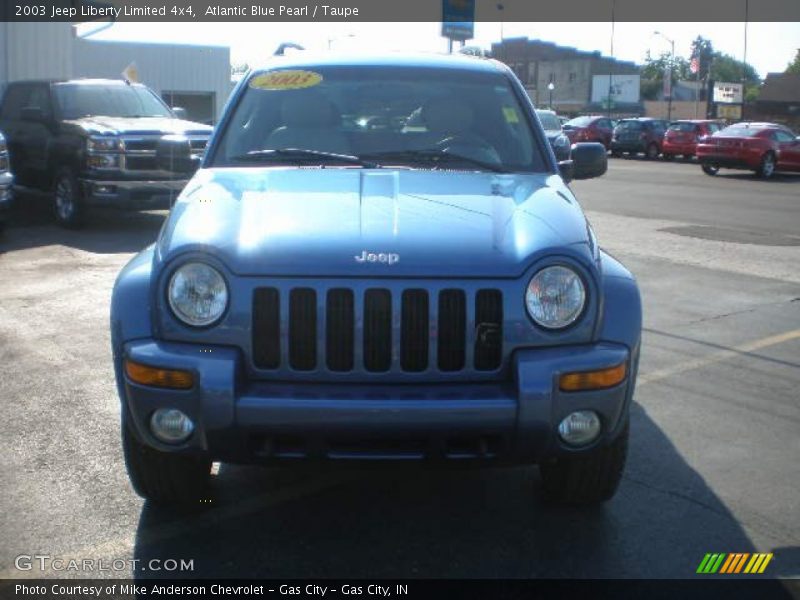 Atlantic Blue Pearl / Taupe 2003 Jeep Liberty Limited 4x4