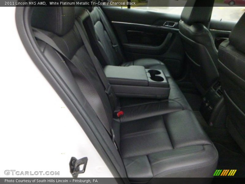 White Platinum Metallic Tri-Coat / Charcoal Black 2011 Lincoln MKS AWD