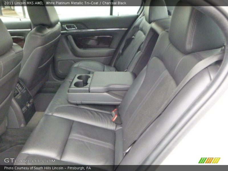 White Platinum Metallic Tri-Coat / Charcoal Black 2011 Lincoln MKS AWD