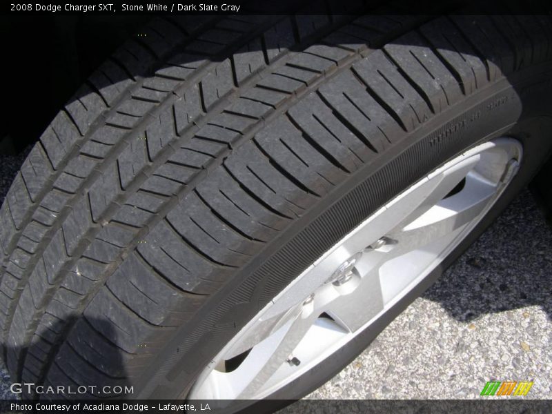 Stone White / Dark Slate Gray 2008 Dodge Charger SXT