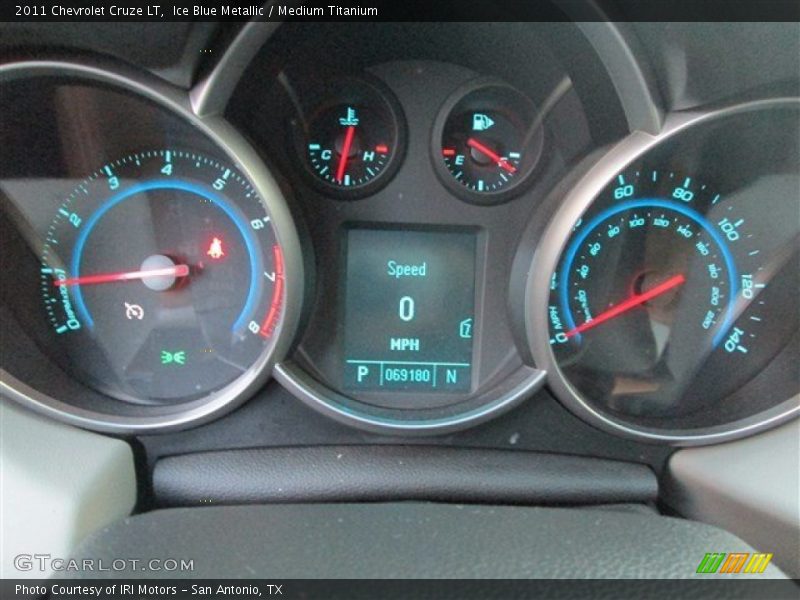 Ice Blue Metallic / Medium Titanium 2011 Chevrolet Cruze LT