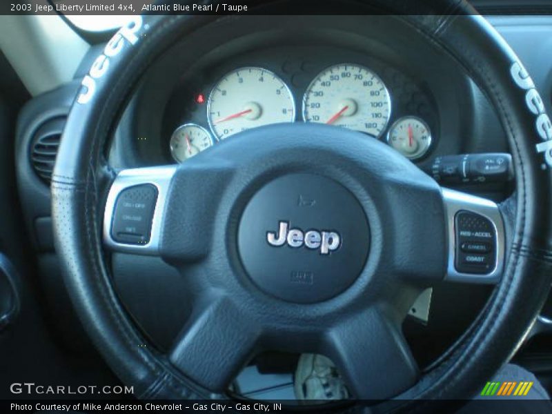 Atlantic Blue Pearl / Taupe 2003 Jeep Liberty Limited 4x4