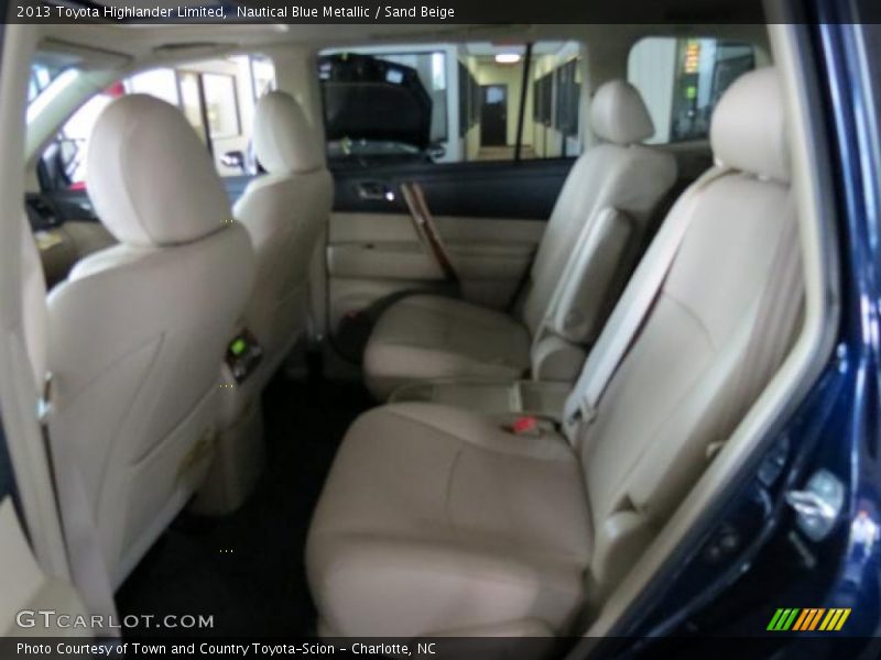 Nautical Blue Metallic / Sand Beige 2013 Toyota Highlander Limited