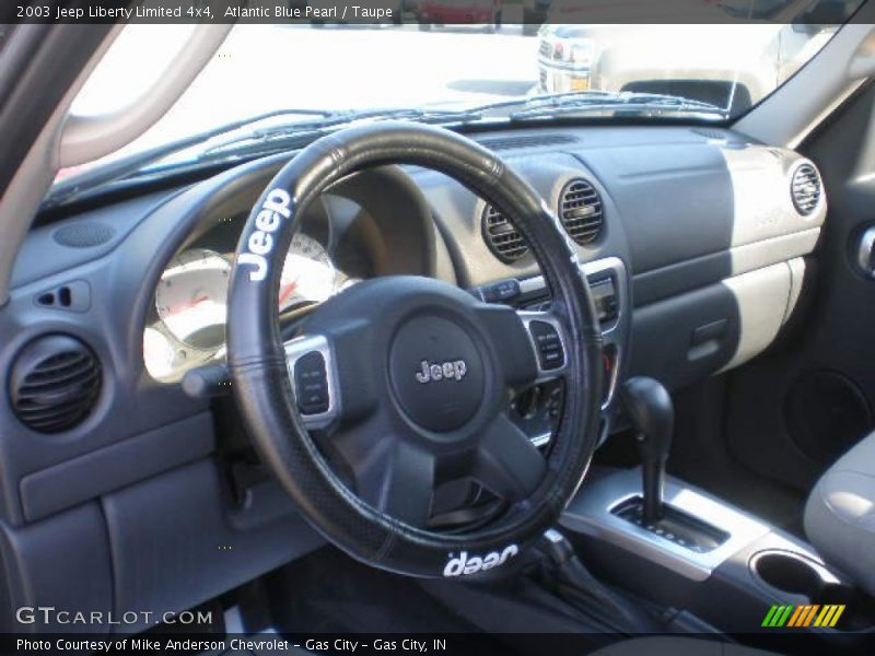 Atlantic Blue Pearl / Taupe 2003 Jeep Liberty Limited 4x4