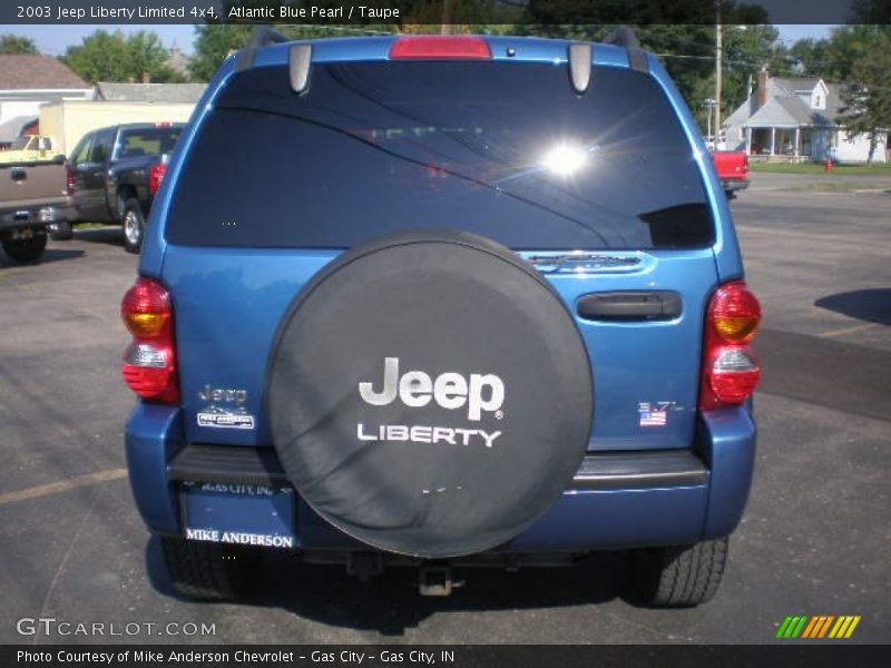 Atlantic Blue Pearl / Taupe 2003 Jeep Liberty Limited 4x4