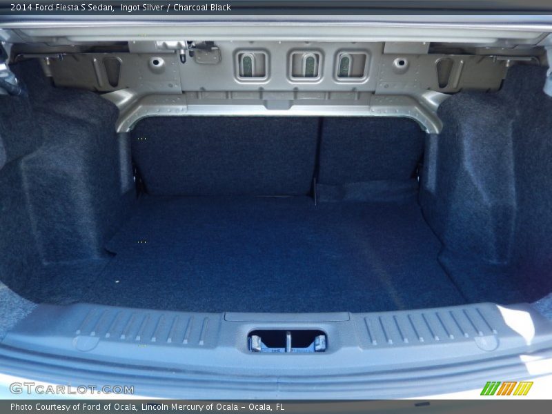 Ingot Silver / Charcoal Black 2014 Ford Fiesta S Sedan