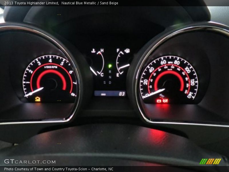  2013 Highlander Limited Limited Gauges