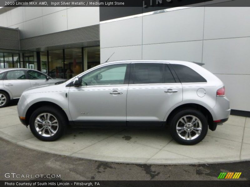 Ingot Silver Metallic / Medium Light Stone 2010 Lincoln MKX AWD