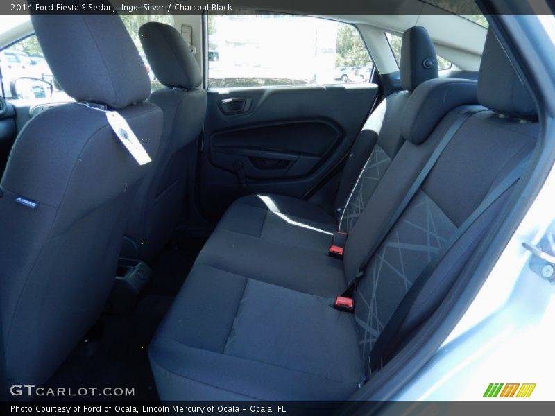 Ingot Silver / Charcoal Black 2014 Ford Fiesta S Sedan