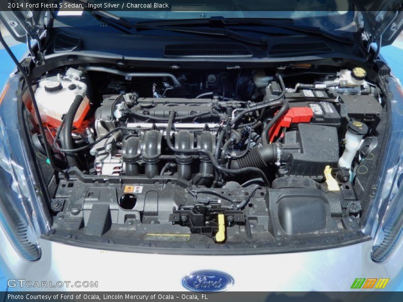 Ingot Silver / Charcoal Black 2014 Ford Fiesta S Sedan