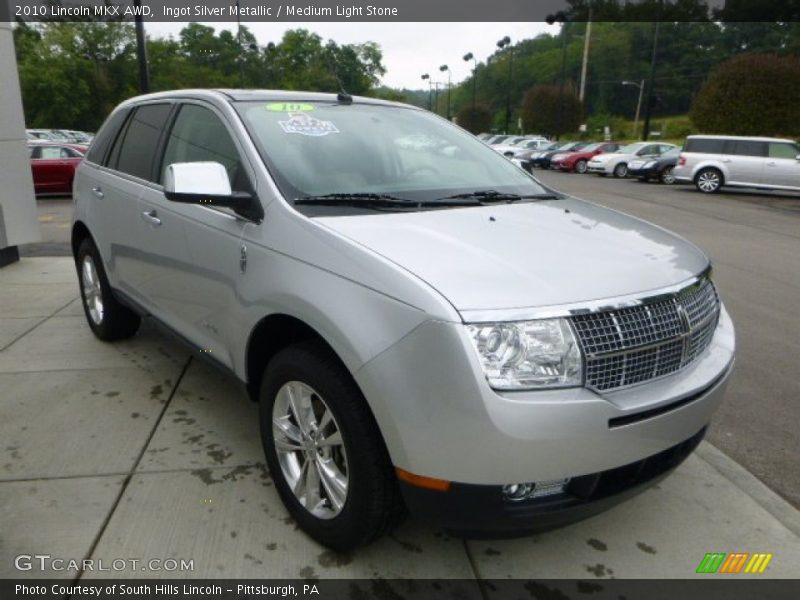 Ingot Silver Metallic / Medium Light Stone 2010 Lincoln MKX AWD