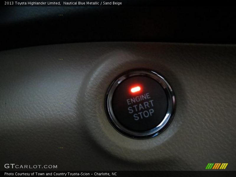 Nautical Blue Metallic / Sand Beige 2013 Toyota Highlander Limited