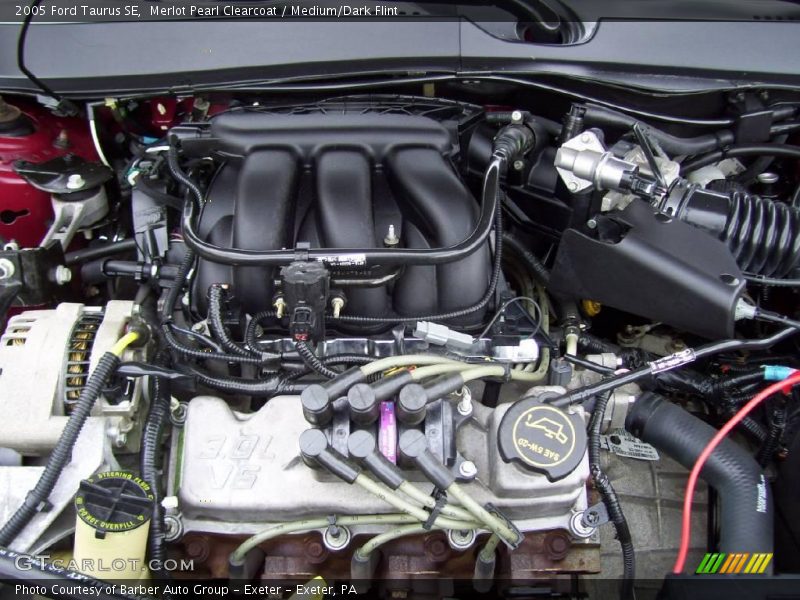 Merlot Pearl Clearcoat / Medium/Dark Flint 2005 Ford Taurus SE