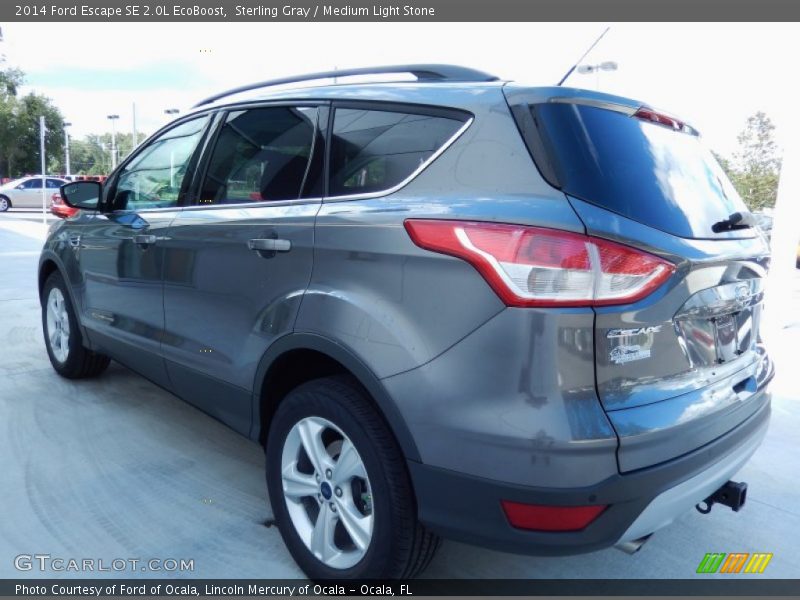 Sterling Gray / Medium Light Stone 2014 Ford Escape SE 2.0L EcoBoost