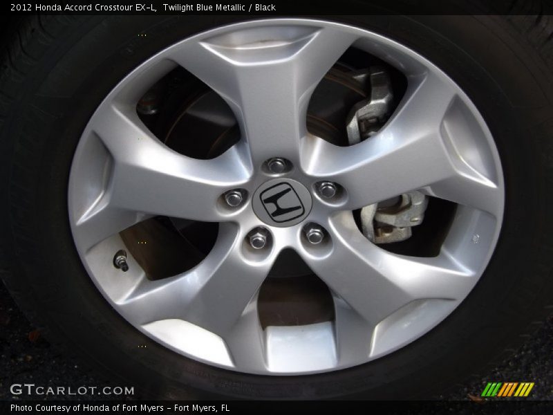 Twilight Blue Metallic / Black 2012 Honda Accord Crosstour EX-L