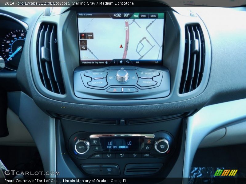 Sterling Gray / Medium Light Stone 2014 Ford Escape SE 2.0L EcoBoost