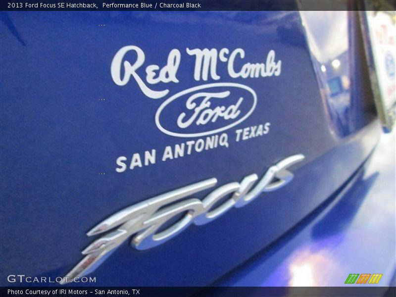 Performance Blue / Charcoal Black 2013 Ford Focus SE Hatchback