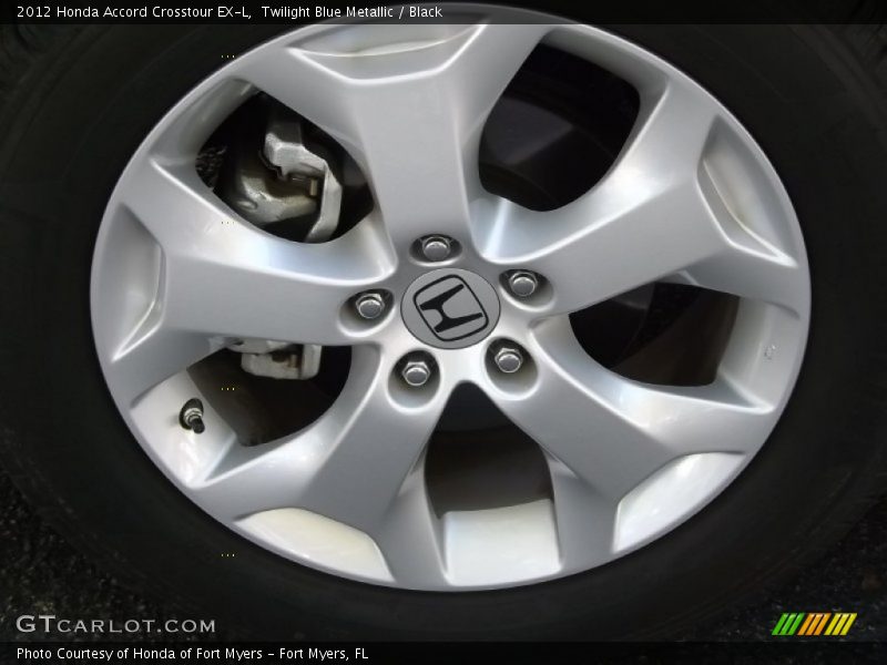 Twilight Blue Metallic / Black 2012 Honda Accord Crosstour EX-L