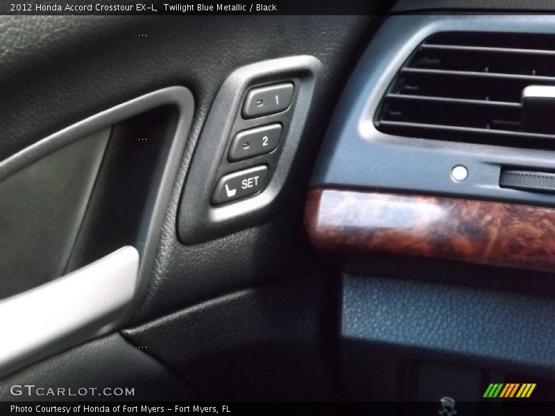 Twilight Blue Metallic / Black 2012 Honda Accord Crosstour EX-L