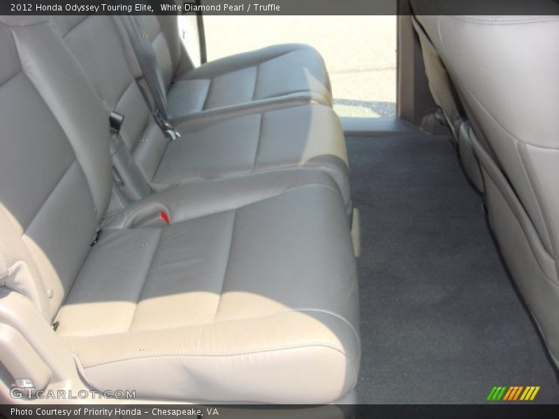 White Diamond Pearl / Truffle 2012 Honda Odyssey Touring Elite