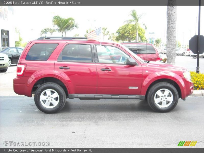 Redfire Metallic / Stone 2008 Ford Escape XLT V6