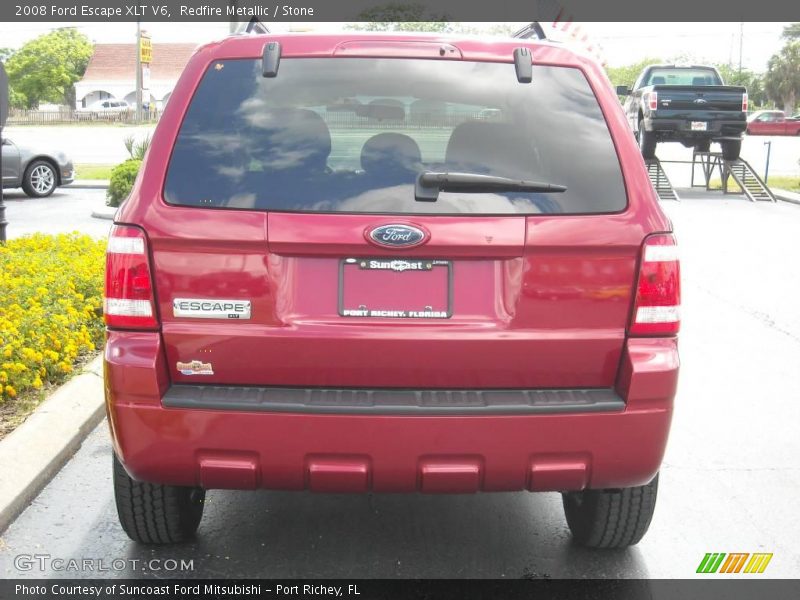 Redfire Metallic / Stone 2008 Ford Escape XLT V6