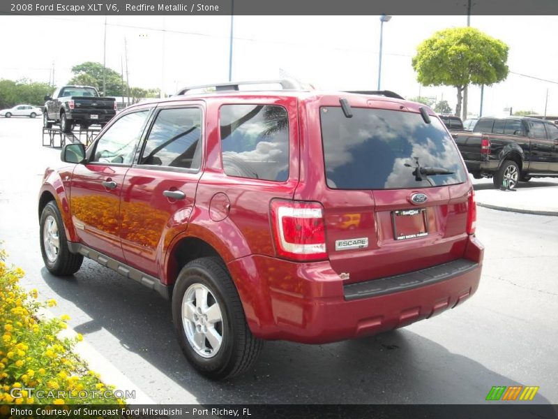 Redfire Metallic / Stone 2008 Ford Escape XLT V6