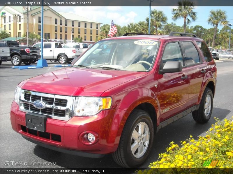 Redfire Metallic / Stone 2008 Ford Escape XLT V6