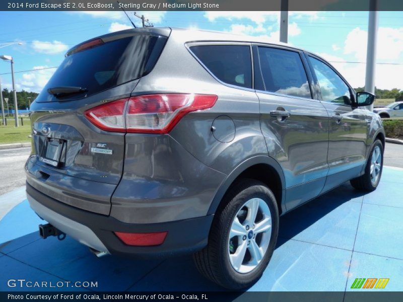 Sterling Gray / Medium Light Stone 2014 Ford Escape SE 2.0L EcoBoost